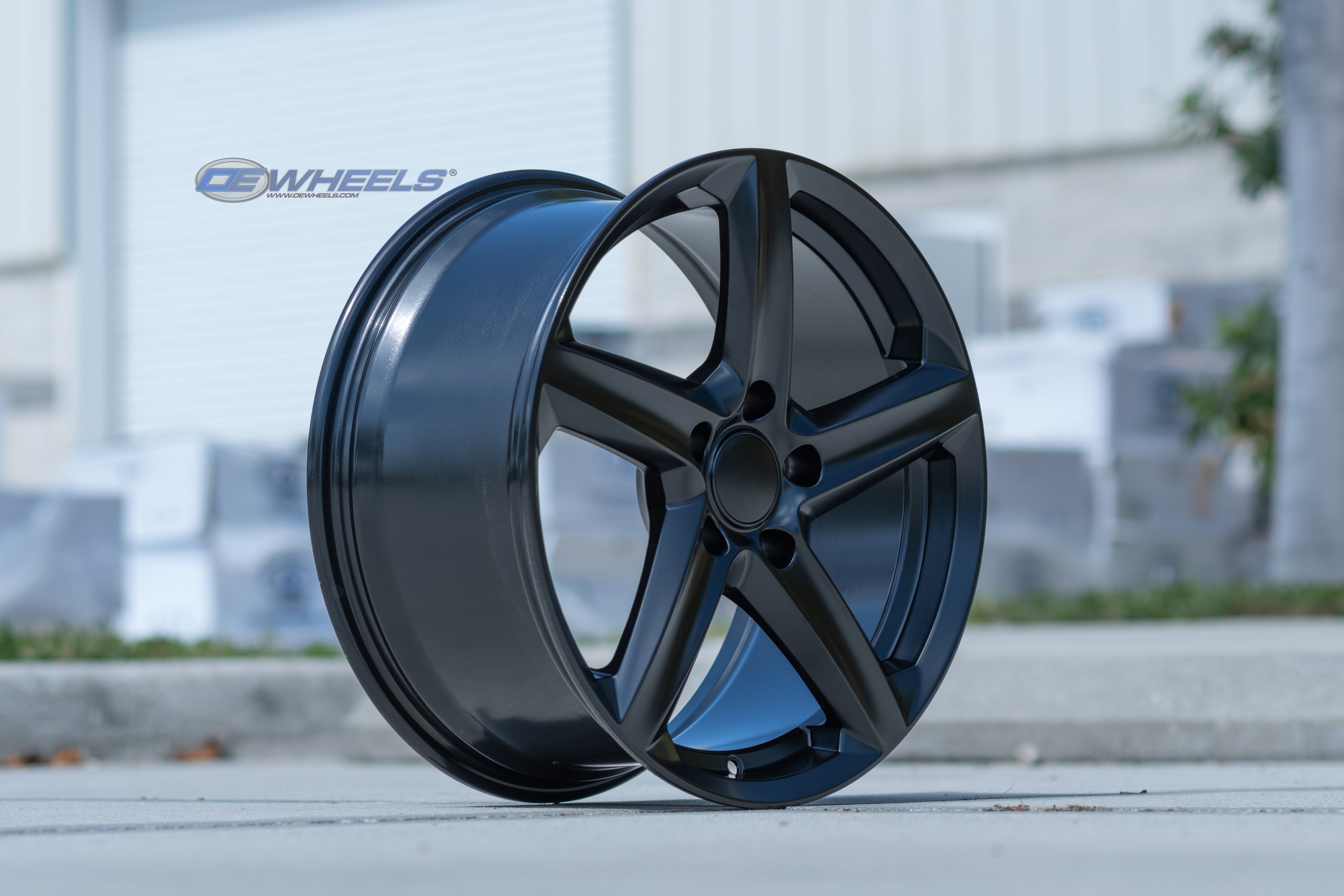 OE Wheels CV02C-18085-5475-56B1 18" Replica fits Chevrolet C7 Corvette Satin Blk