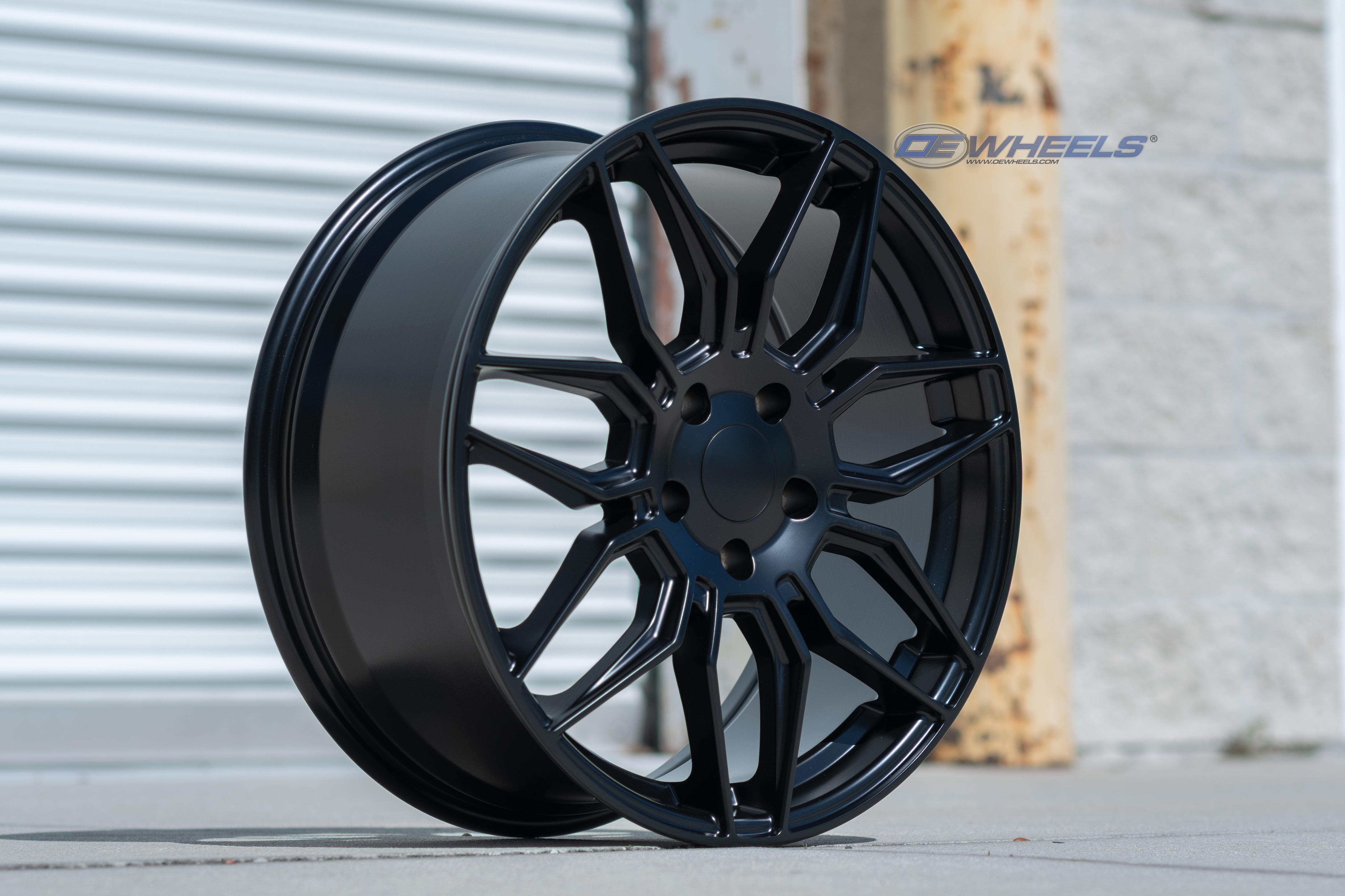 OE Wheels CV03D-19085-5120-51B1 19" Replica fits Chevrolet C8 Corvette Satin Blk