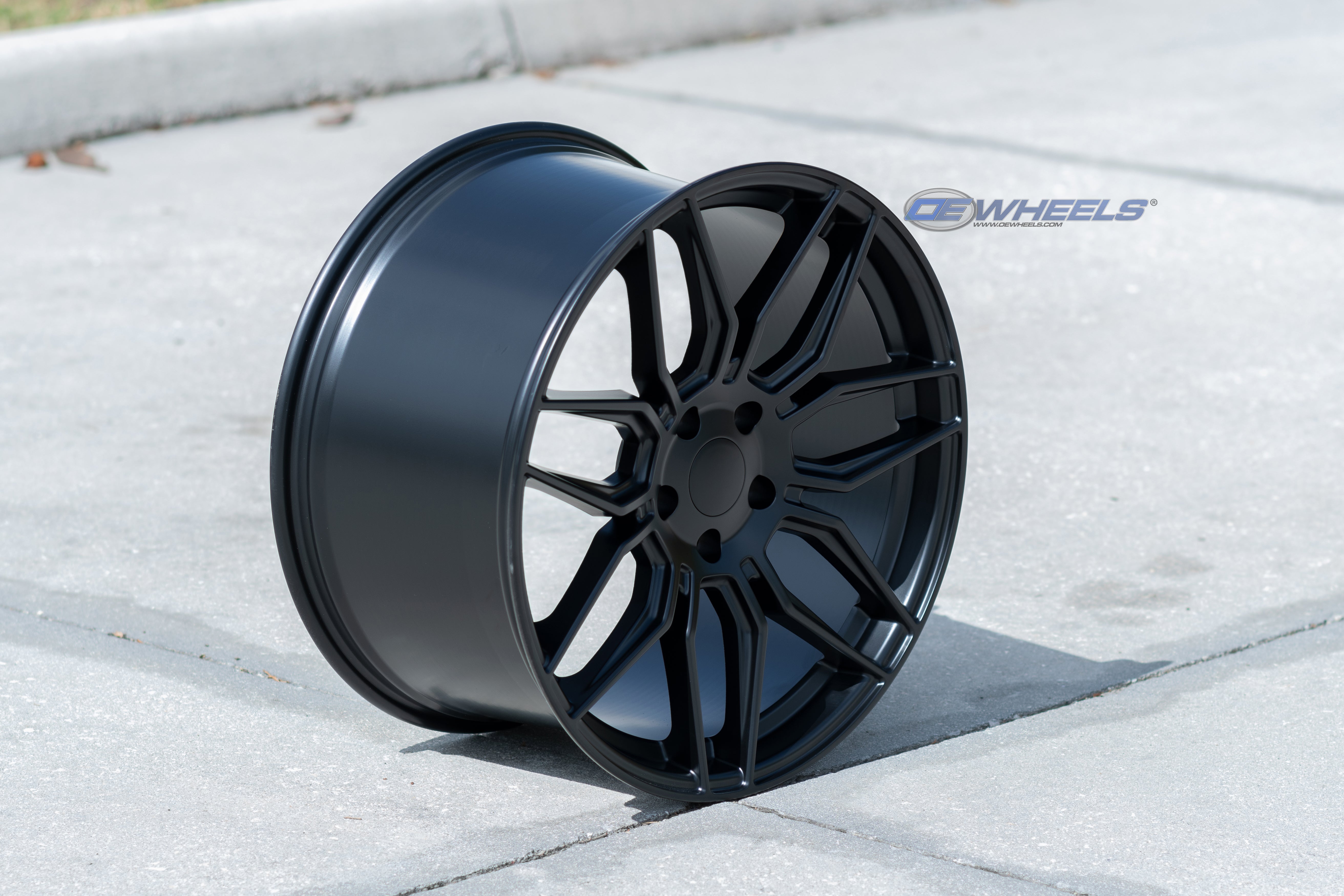 OE Wheels CV03D-20110-5120-64B1 20" Replica fits Chevrolet C8 Corvette Satin Blk