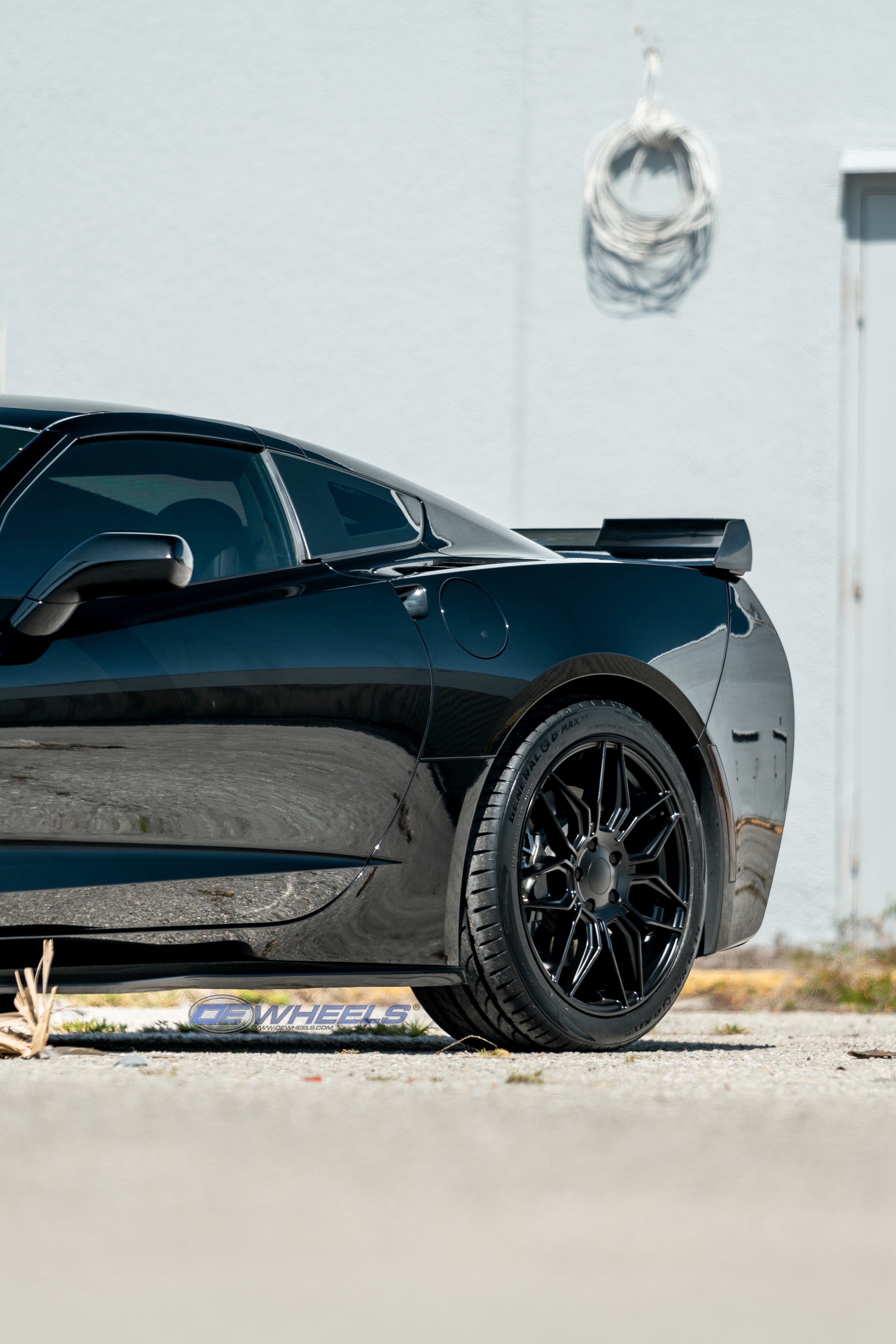 OE Wheels CV03C-18085-5475-52B1 18" Replica fits Chevrolet C7 Corvette Satin Blk