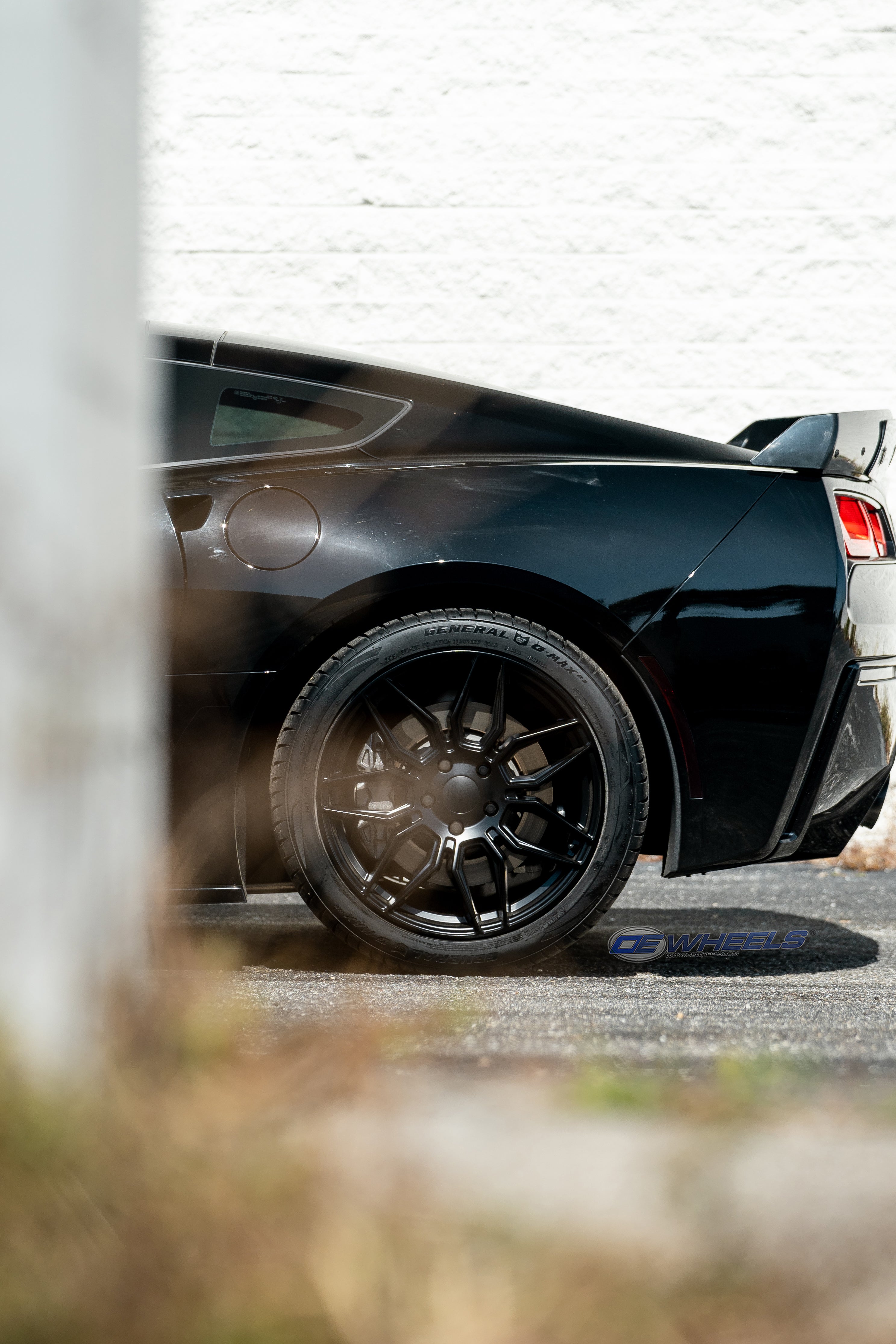 OE Wheels CV03C-19100-5475-73B1 19" Replica fits Chevrolet C7 Corvette Satin Blk