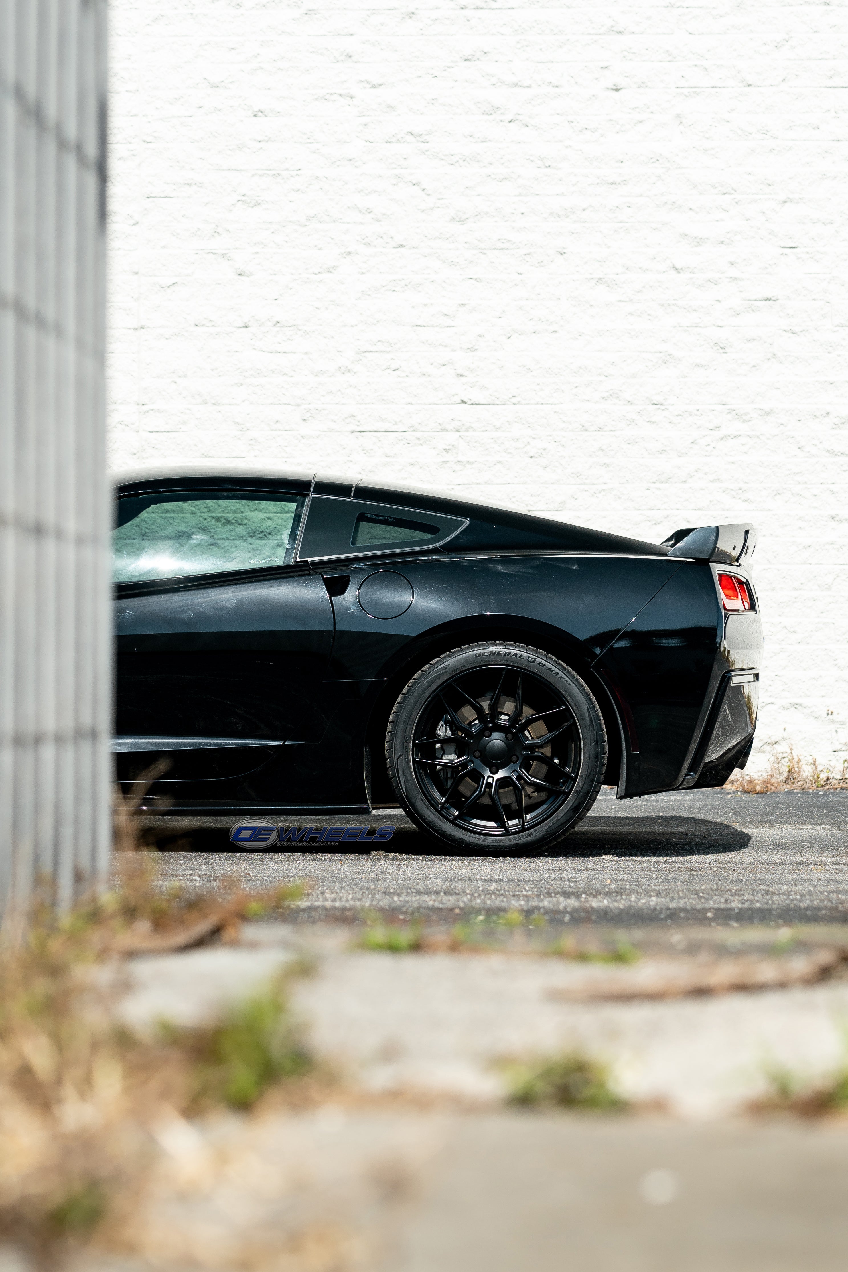 OE Wheels CV03C-19100-5475-73B1 19" Replica fits Chevrolet C7 Corvette Satin Blk