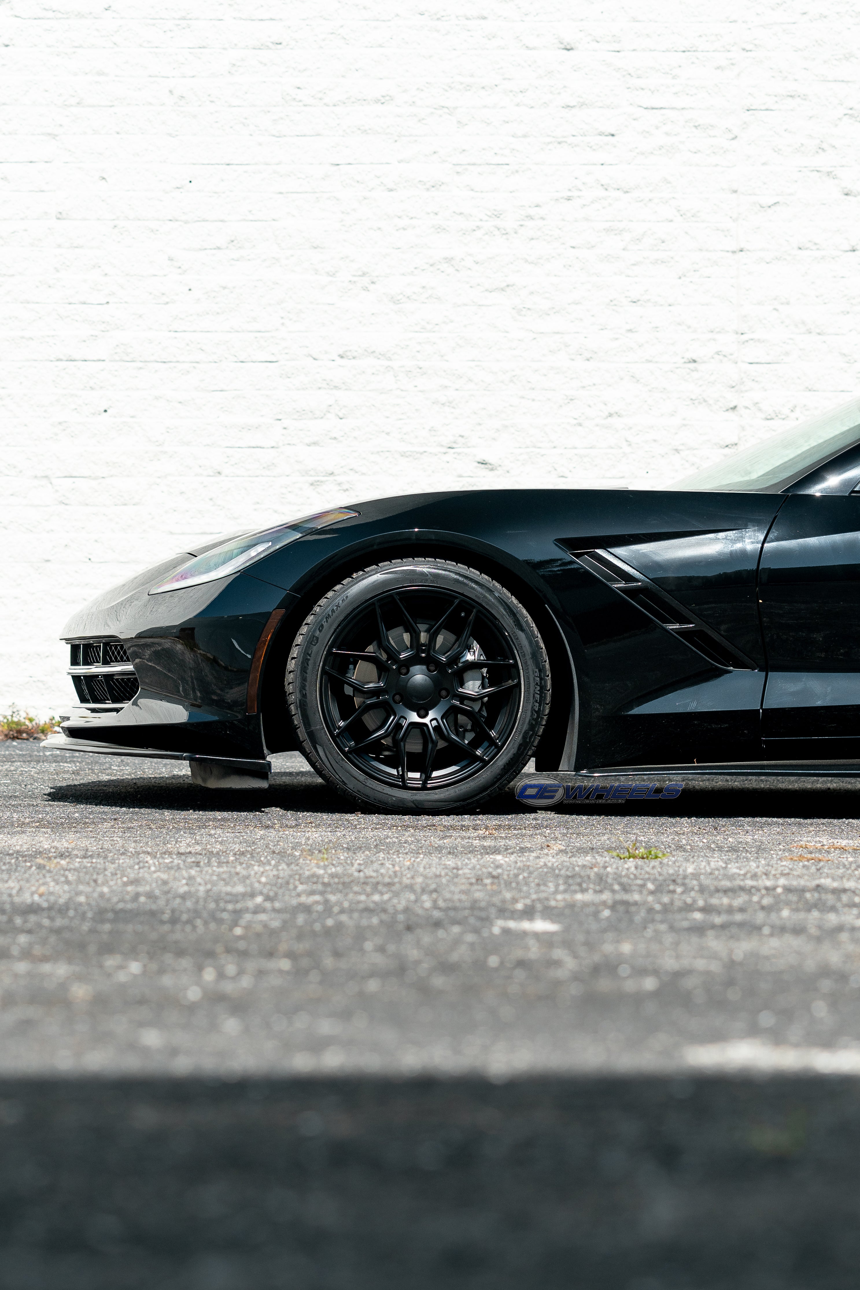 OE Wheels CV03C-19100-5475-73B1 19" Replica fits Chevrolet C7 Corvette Satin Blk