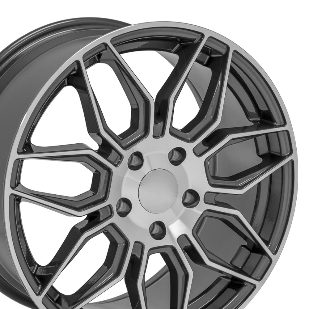 OE Wheels CV03C-18085-5475-52MG 18" Replica fits Chevrolet C7 Corvette Gunmetal