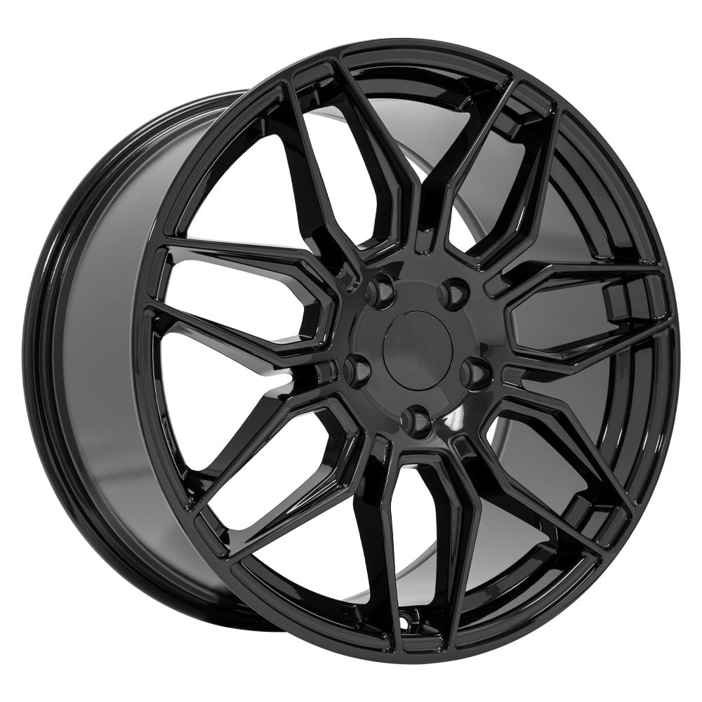 OE Wheels CV03C-19100-5475-73B 19" Replica fits Chevrolet C7 Corvette Gloss Blk