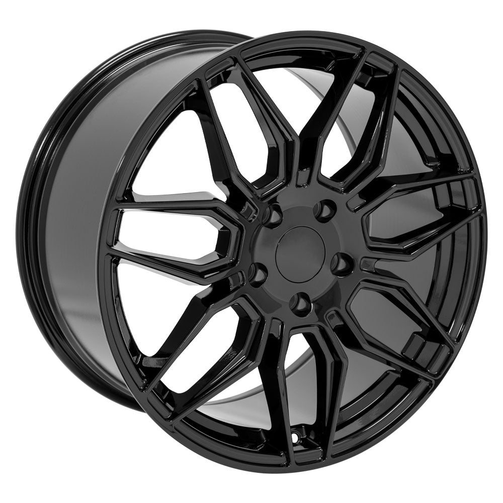 OE Wheels CV03C-19100-5475-73B 19" Replica fits Chevrolet C7 Corvette Gloss Blk