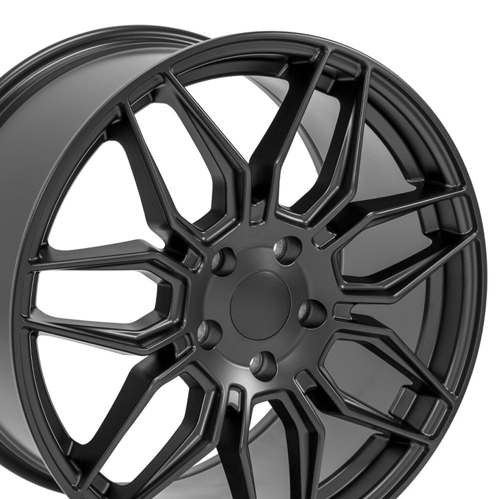 OE Wheels CV03C-19100-5475-73B1 19" Replica fits Chevrolet C7 Corvette Satin Blk