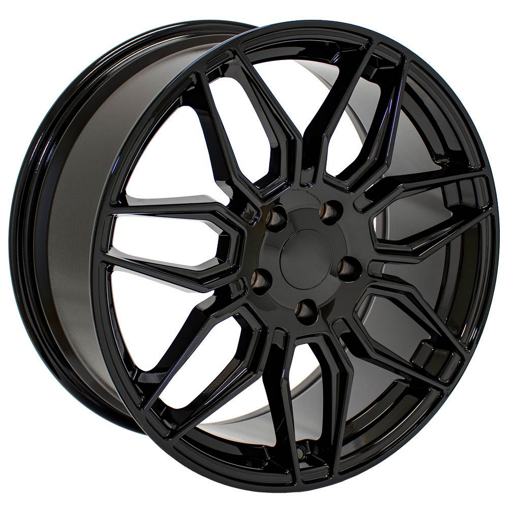 OE Wheels CV03D-19085-5120-51B 19" Replica fits Chevrolet C8 Corvette Gloss Blk