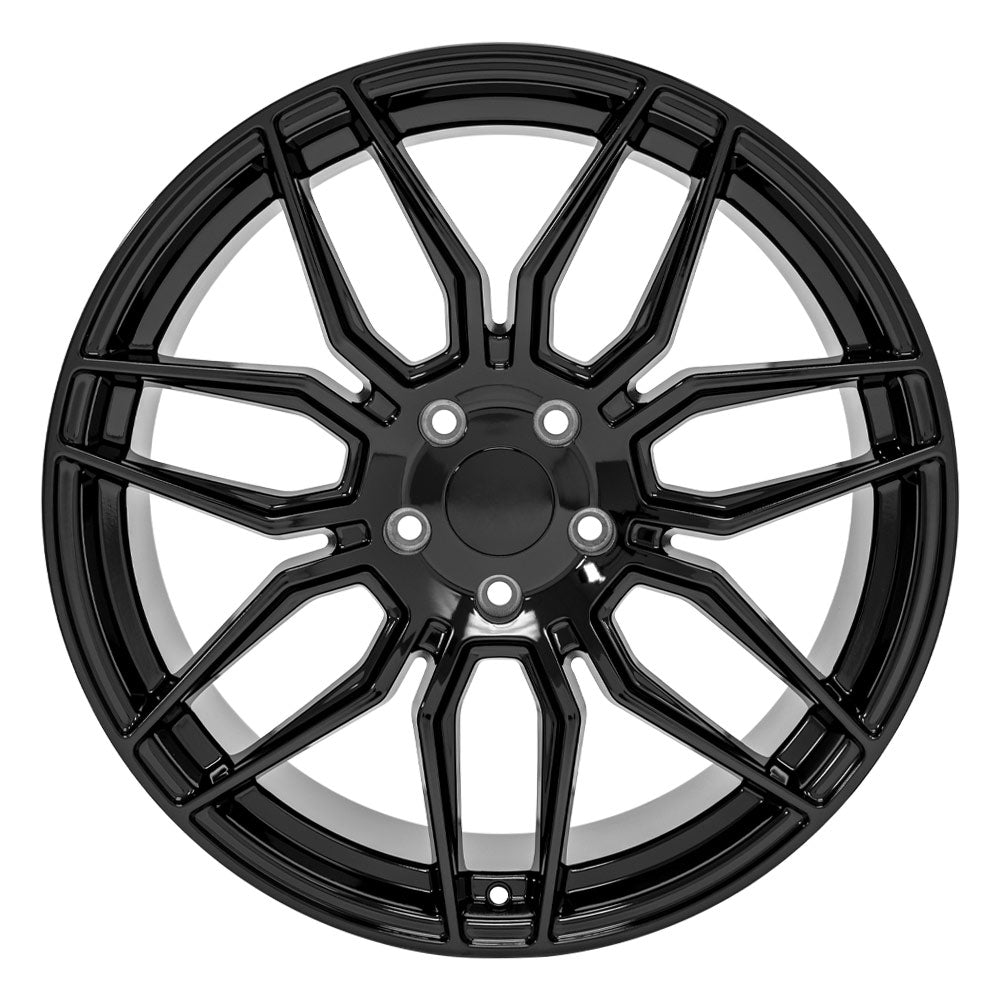 OE Wheels CV03D-20110-5120-64B 20" Replica fits Chevrolet C8 Corvette Gloss Blk