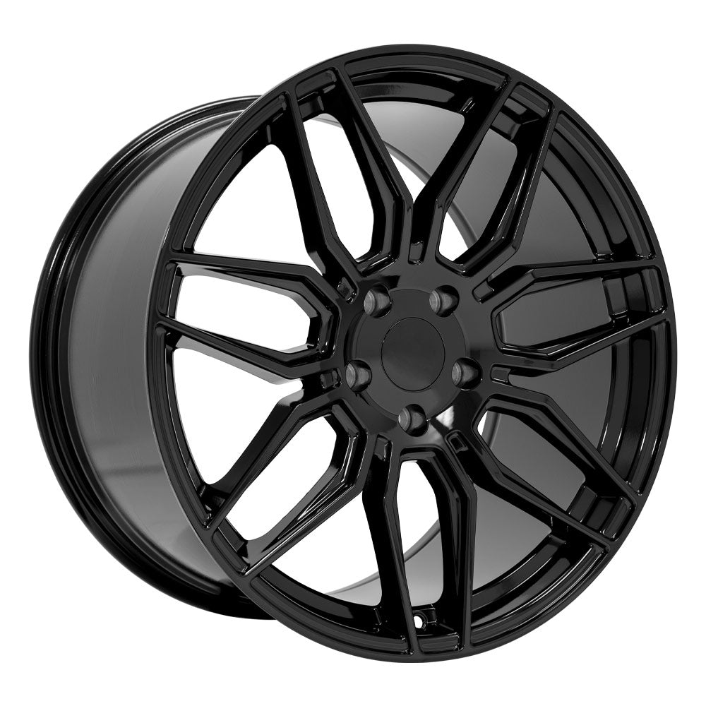 OE Wheels CV03D-20110-5120-64B 20" Replica fits Chevrolet C8 Corvette Gloss Blk
