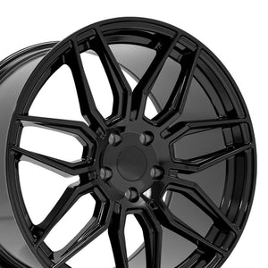OE Wheels CV03D-20110-5120-64B 20" Replica fits Chevrolet C8 Corvette Gloss Blk