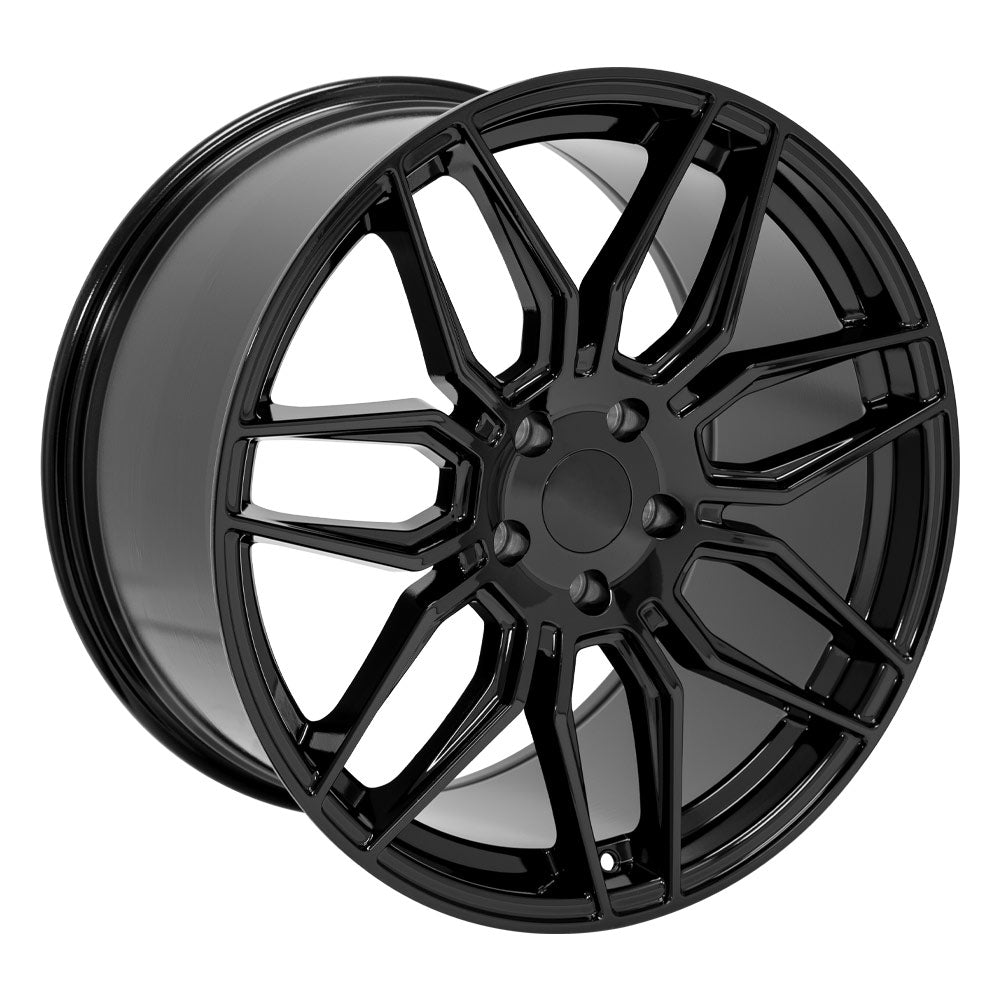 OE Wheels CV03D-20110-5120-64B 20" Replica fits Chevrolet C8 Corvette Gloss Blk