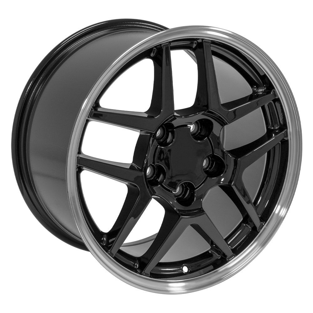 OE Wheels CV04-17095-5475-54BM 17" Replica fits Chevrolet Corvette C5 Z06 Black