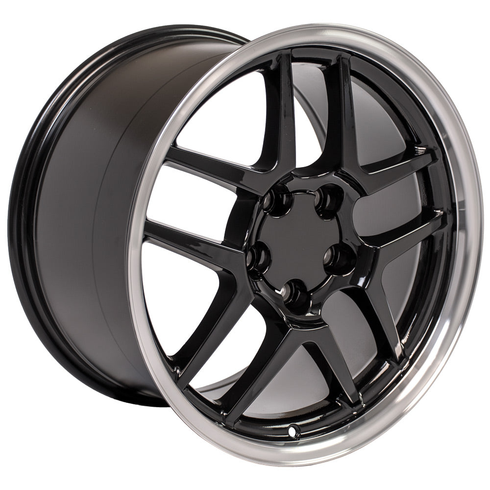 OE Wheels CV04-18105-5475-56BM 18" Replica fits Chevrolet Corvette C5 Z06 Black