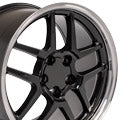 OE Wheels CV04-18105-5475-56BM 18" Replica fits Chevrolet Corvette C5 Z06 Black