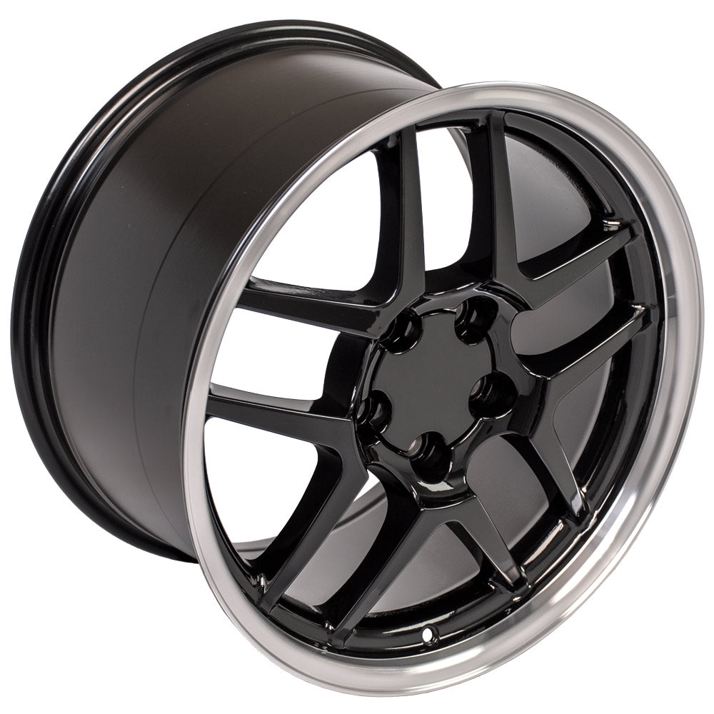 OE Wheels CV04-18105-5475-56BM 18" Replica fits Chevrolet Corvette C5 Z06 Black