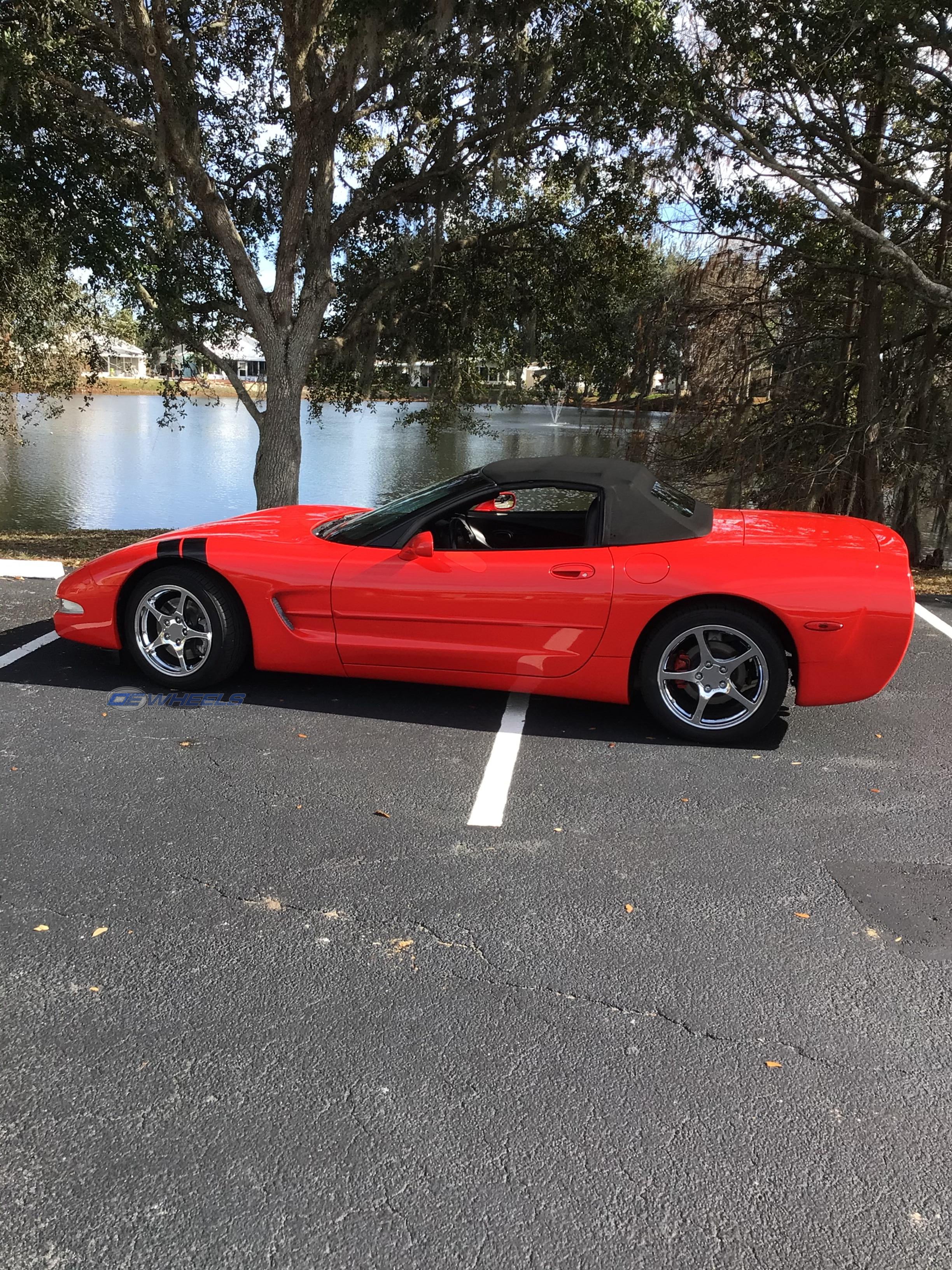 OE Wheels CV05-17085-5475-58C 17" Replica fits Chevrolet Corvette C5 Chrome