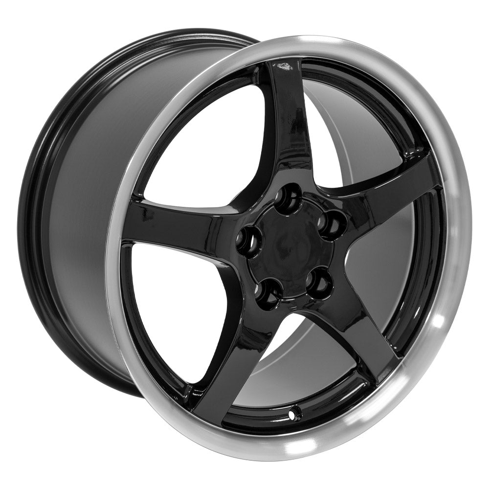 OE Wheels CV05-D18095-5475-54BM 18" Replica fits Chevrolet Corvette C5 Black