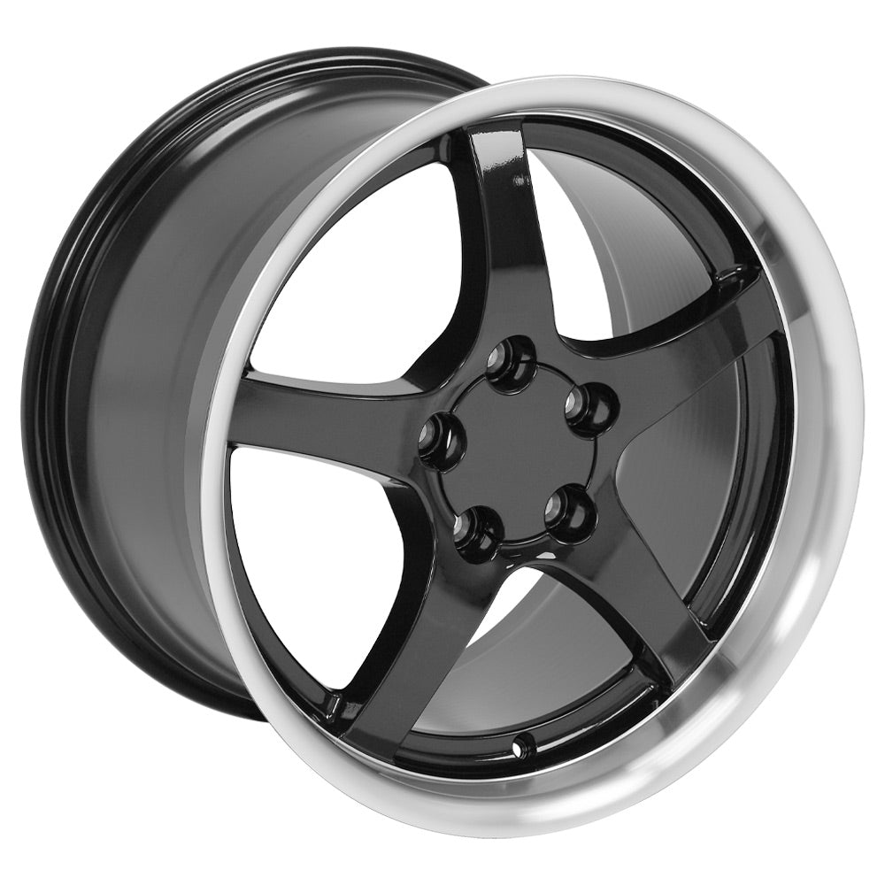 OE Wheels CV05-D18105-5475-56BM 18" Replica fits Chevrolet Corvette C5 Black
