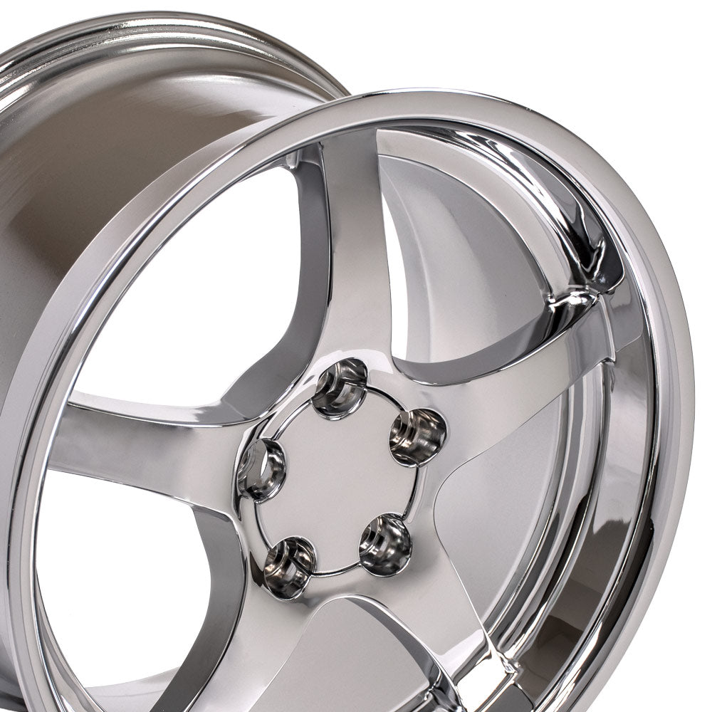 OE Wheels CV05-18095-5475-65C 18" Replica fits Chevrolet Corvette C5 Chrome