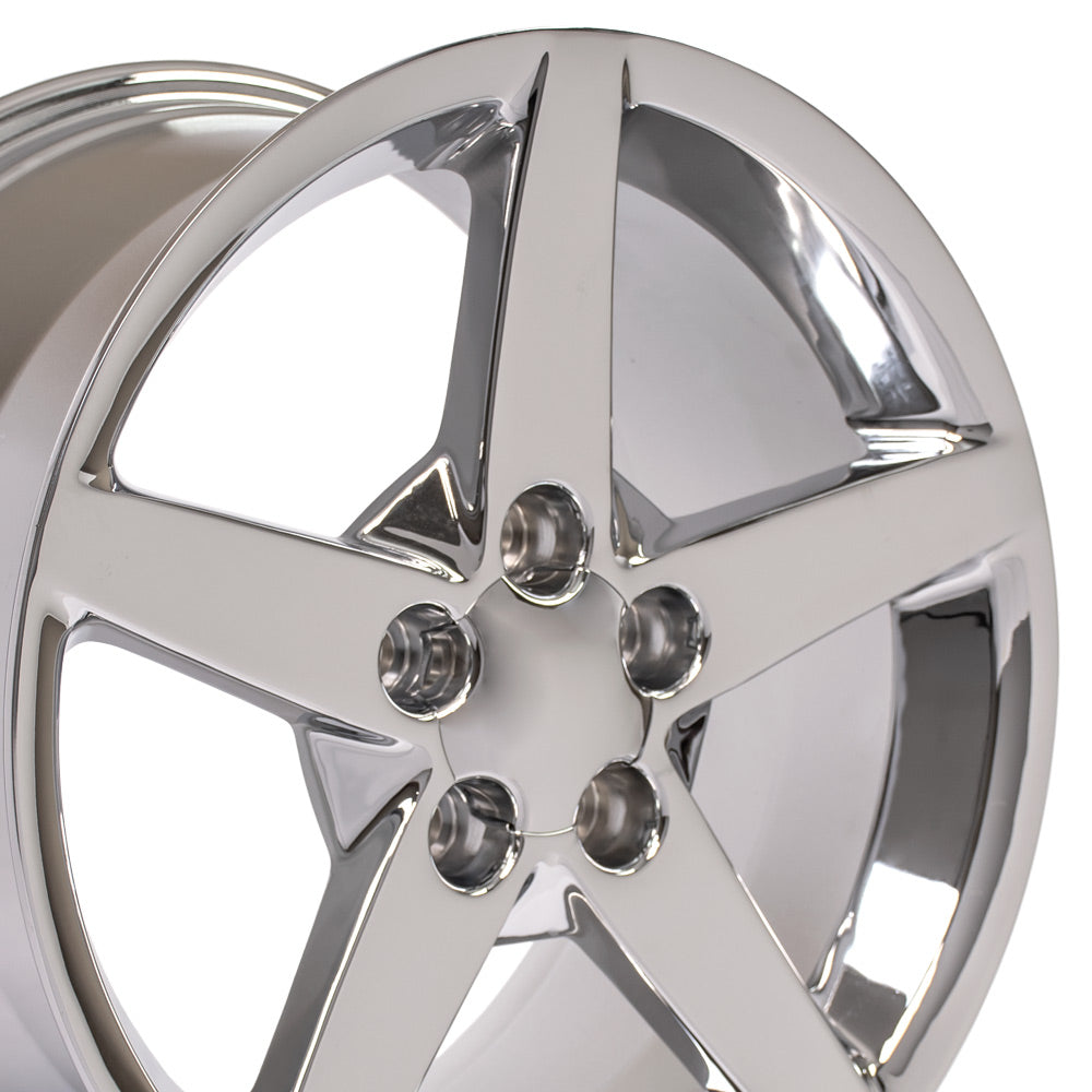 OE Wheels CV06B-19100-5475-68C 19" Replica fits Chevrolet Corvette C6 Chrome