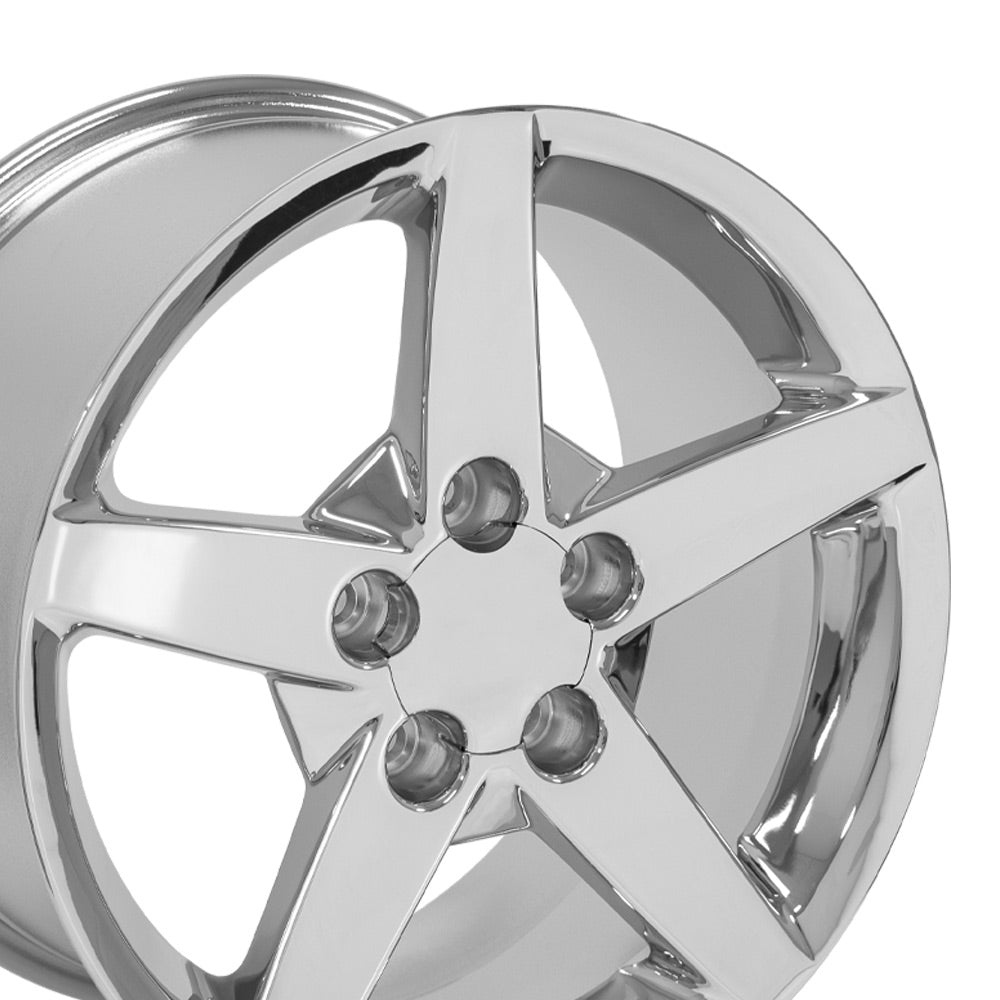 OE Wheels CV06A-18095-5475-58C 18" Replica fits Chevrolet Corvette C6 Chrome