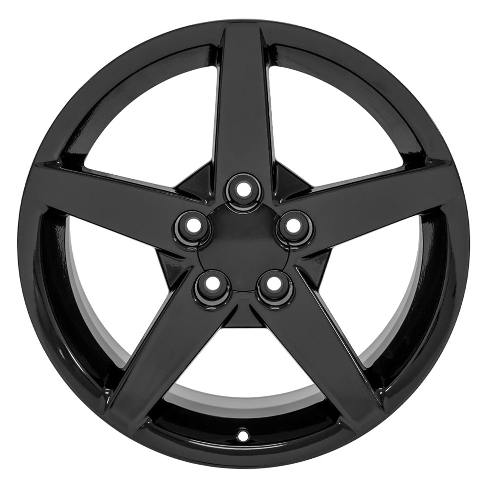 OE Wheels CV06A-18095-5475-58B 18" Replica fits Chevrolet Corvette C6 Black