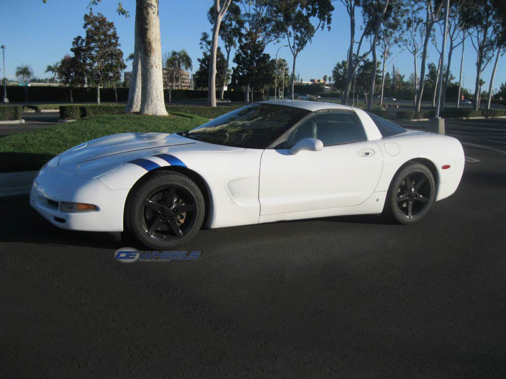 OE Wheels CV06A-18095-5475-58B 18" Replica fits Chevrolet Corvette C6 Black