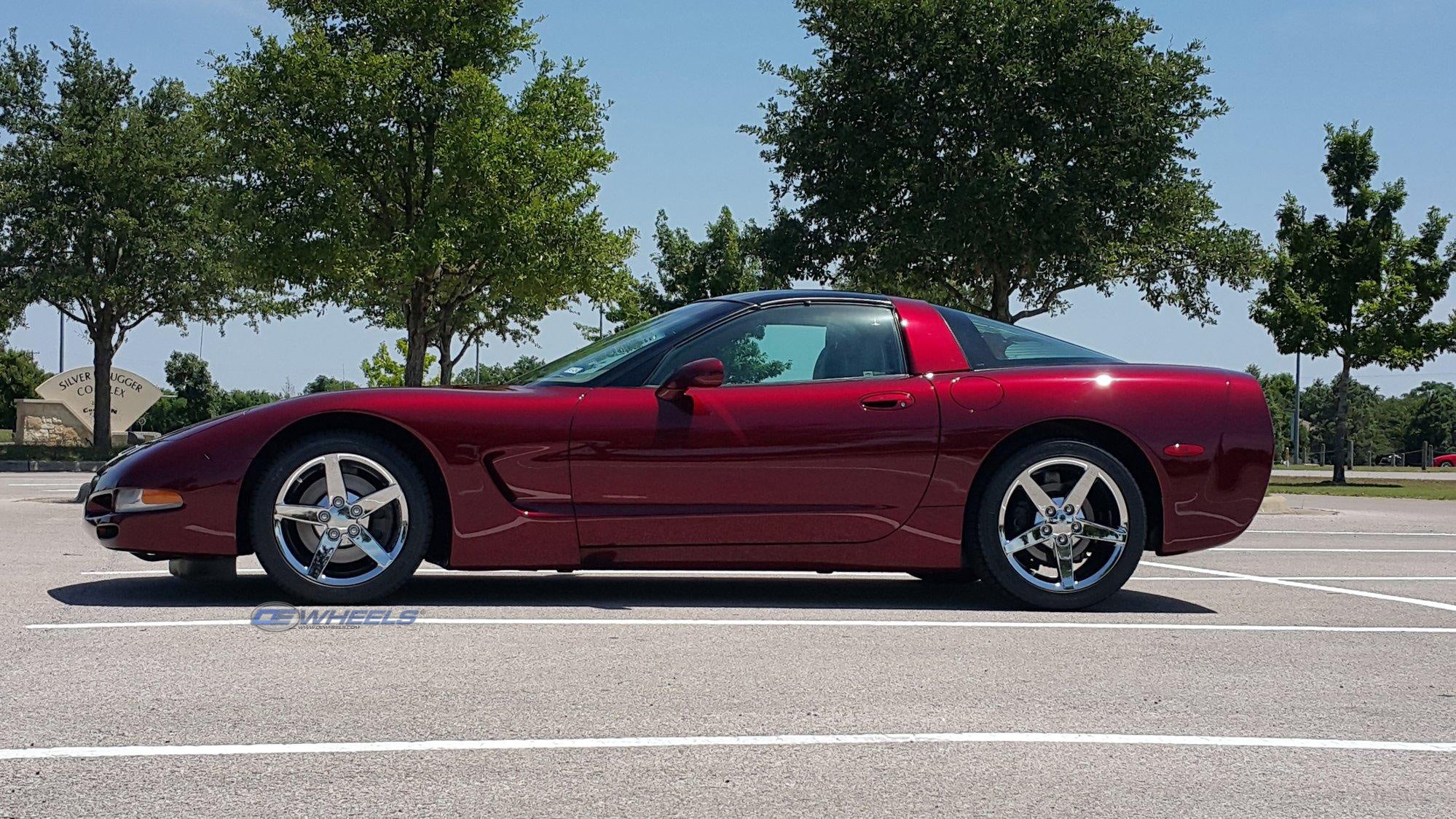 OE Wheels CV06A-18095-5475-58C 18" Replica fits Chevrolet Corvette C6 Chrome