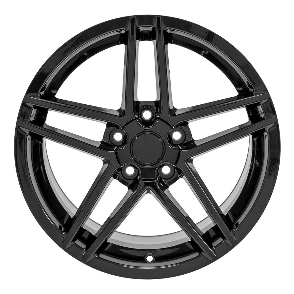 OE Wheels CV07A-18095-5475-56B 18" Replica fits Chevrolet Corvette C6 Z06 Black