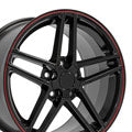 OE Wheels CV07A-18095-5475-56BR 18" Replica Fits Corvette C6 Z06 Rim Redline