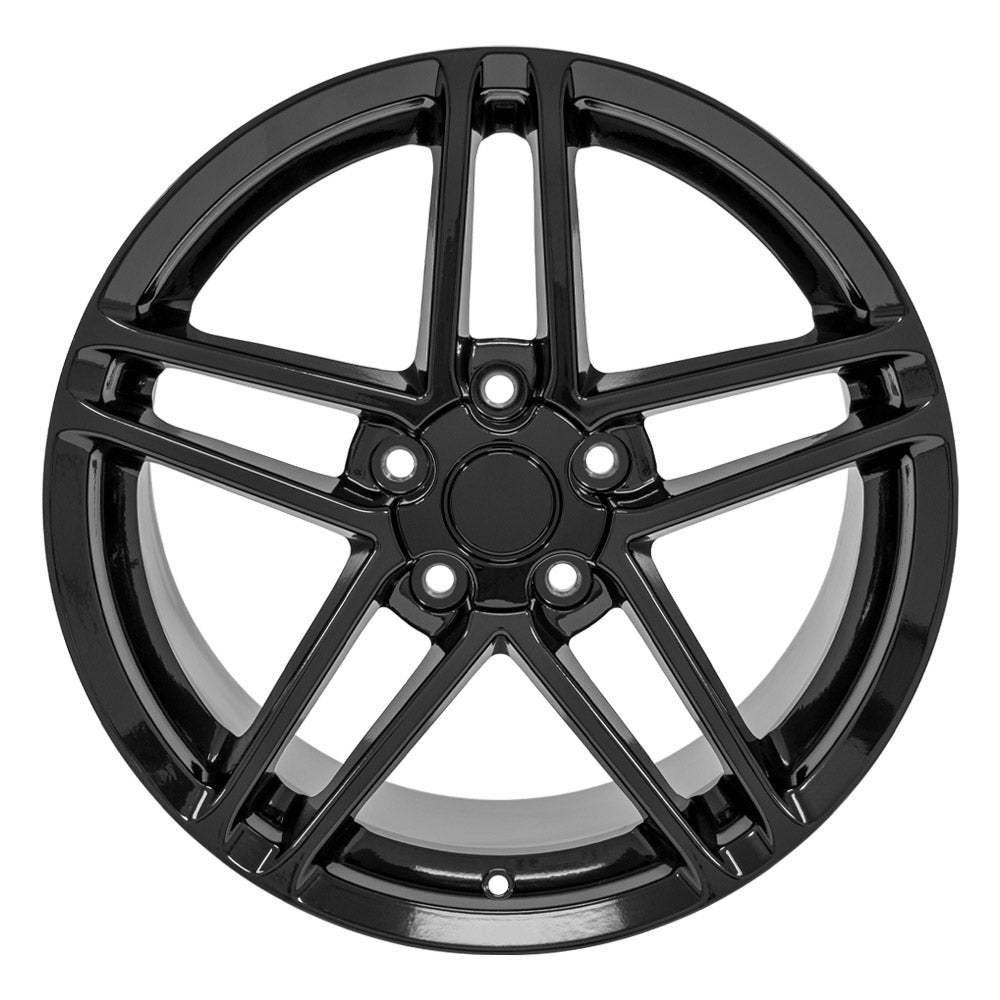OE Wheels CV07A-18105-5475-56B 18" Replica fits Chevrolet Corvette C6 Z06 Blk
