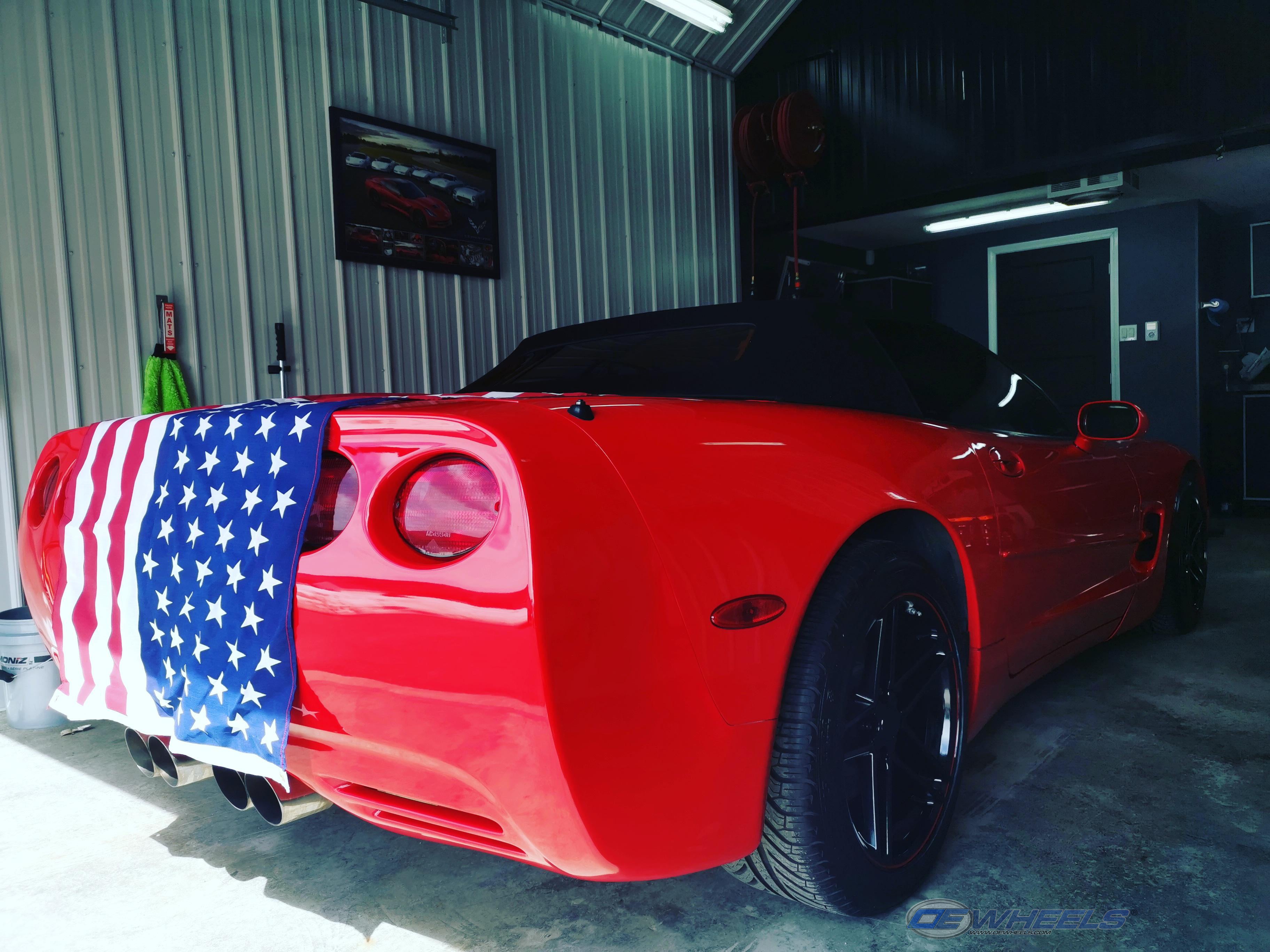 OE Wheels CV07A-18095-5475-56BR 18" Replica Fits Corvette C6 Z06 Rim Redline