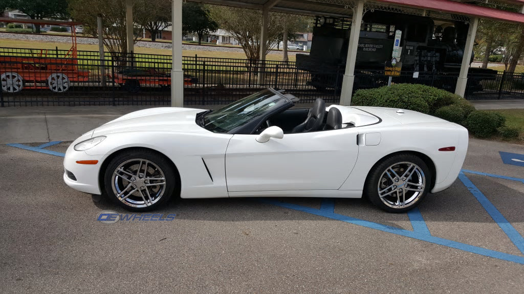 OE Wheels CV07B-19100-5475-65C 19" Replica fits Chevrolet Corvette C6 Z06 Chrome