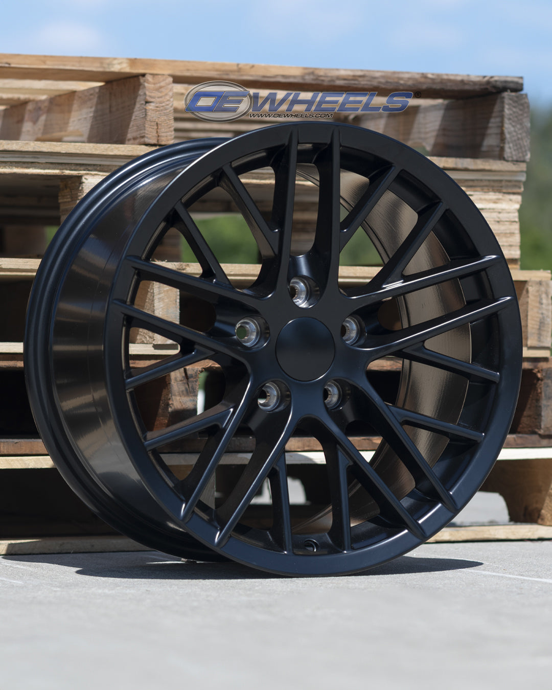 OE Wheels CV08A-17095-5475-54B1 17" Replica fits Chevrolet Corvette C6 ZR1 Satin