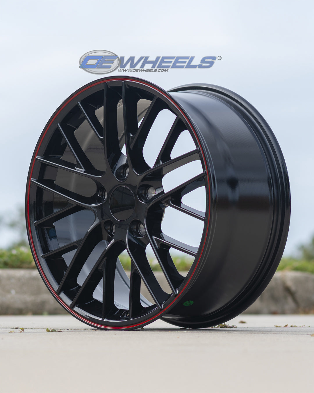 OE Wheels CV08B-18085-5475-56BR 18" Replica fits Chevy Corvette C6 ZR1 Redline