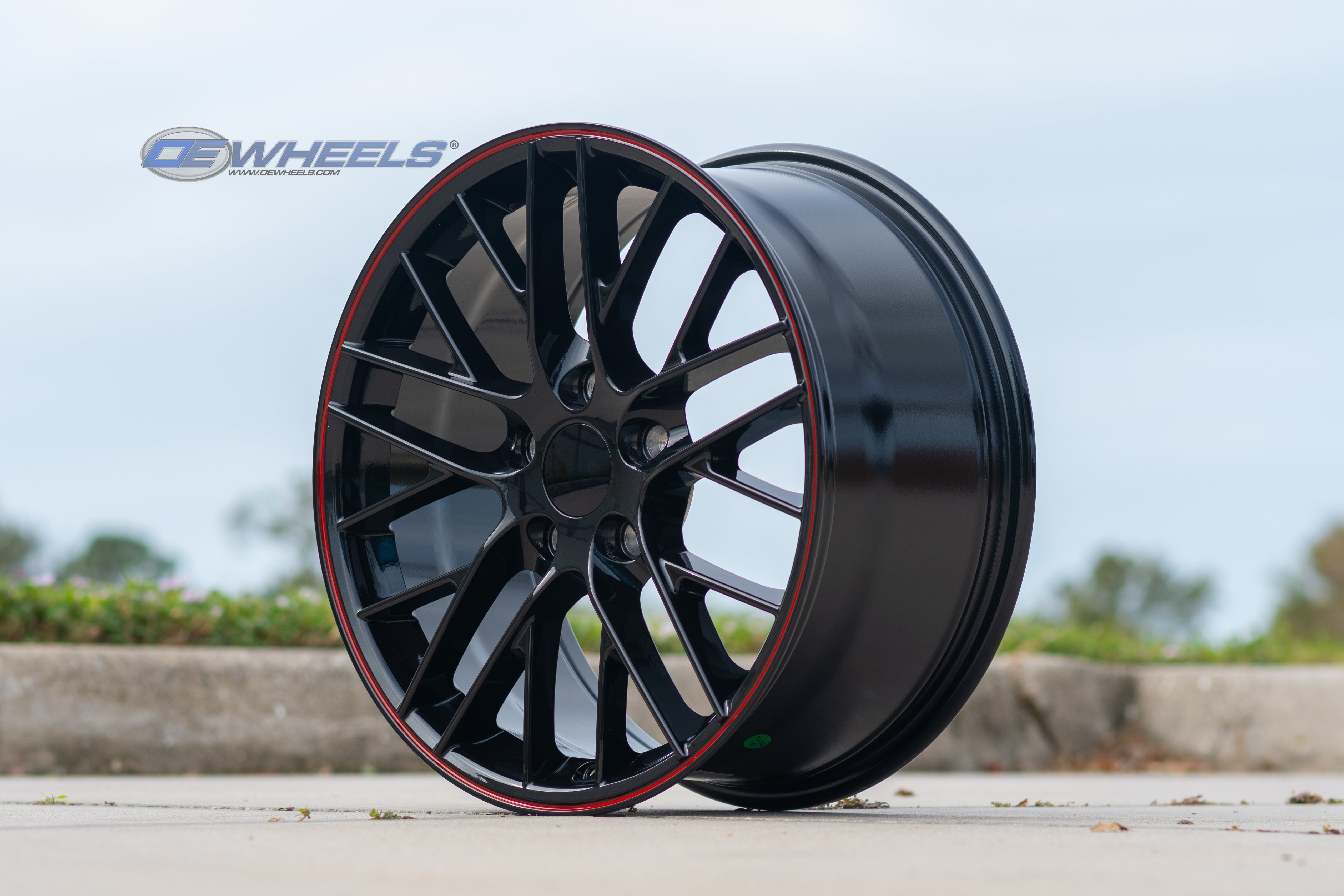 OE Wheels CV08B-18085-5475-56BR 18" Replica fits Chevy Corvette C6 ZR1 Redline
