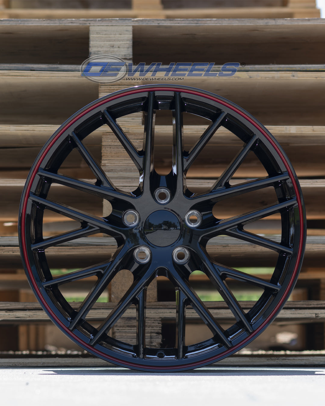 OE Wheels CV08B-19100-5475-79BR 19" Replica fits Chevy Corvette C6 ZR1 Redline