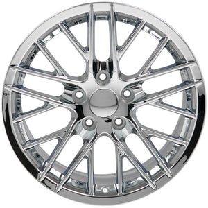 OE Wheels CV08A-17095-5475-54C 17" Replica fits Chevrolet Corvette C6 ZR1 Chrome