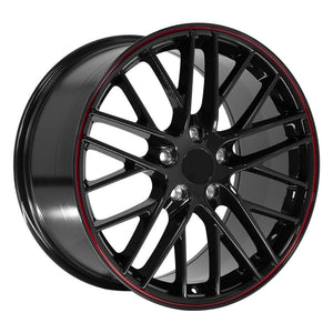 OE Wheels CV08B-19100-5475-79BR 19" Replica fits Chevy Corvette C6 ZR1 Redline