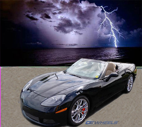 OE Wheels CV08A-17095-5475-54C 17" Replica fits Chevrolet Corvette C6 ZR1 Chrome