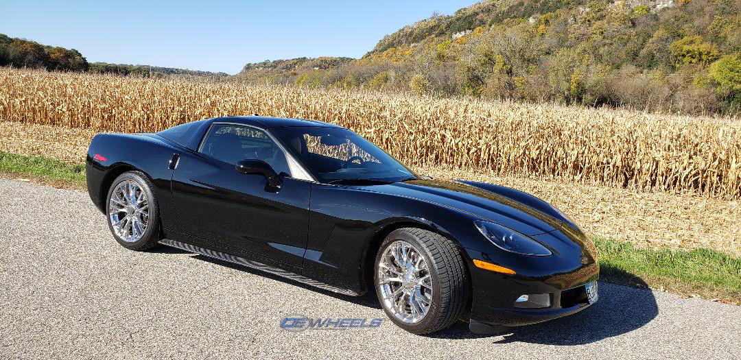 OE Wheels CV08B-19100-5475-79C 19" Replica fits Chevrolet Corvette C6 ZR1 Chrome