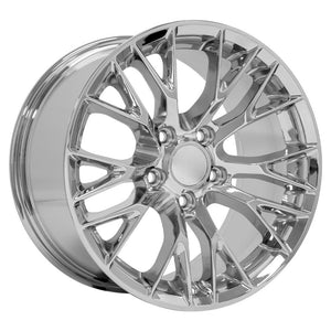OE Wheels CV22-17095-5475-54C 17" Replica fits Chevrolet Corvette C7 Z06 Chrome