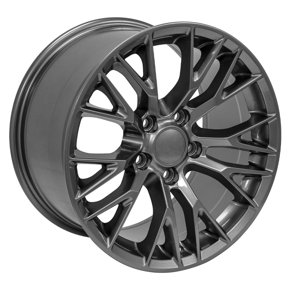 OE Wheels CV22-17095-5475-54G 17" Replica fits Chevy Corvette C7 Z06 Gunmetal