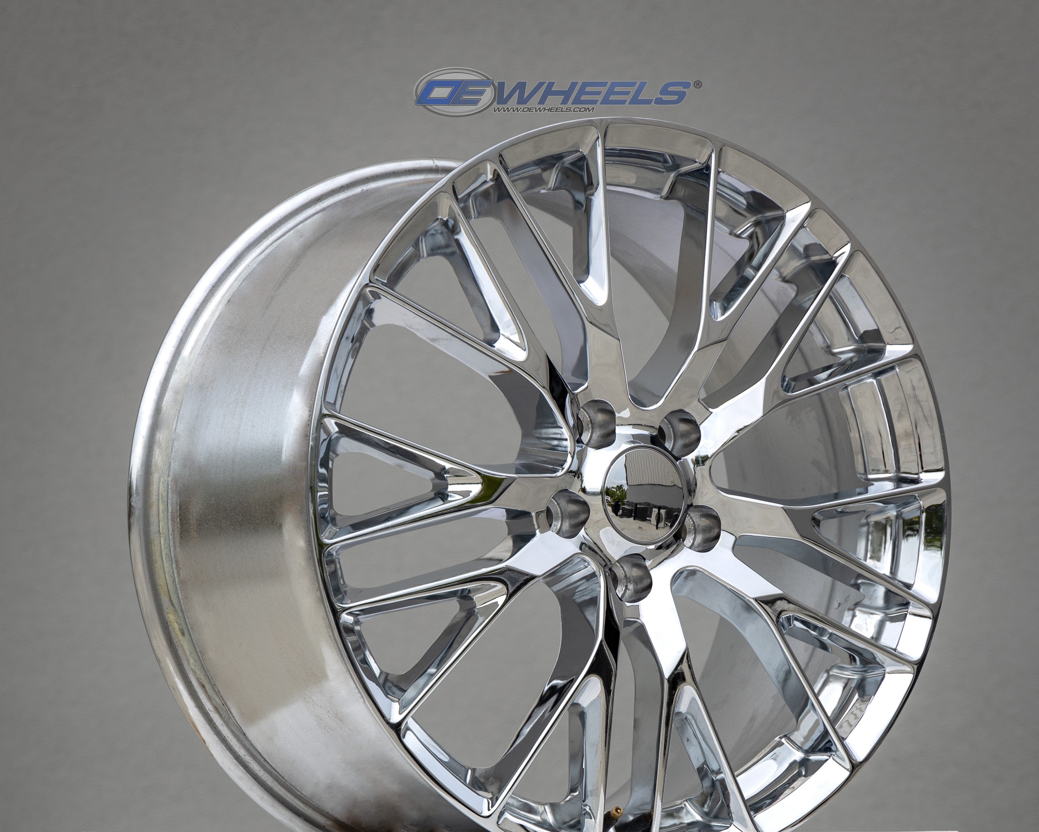 OE Wheels CV22C-19085-5475-56C 19" Replica fits Chevrolet Corvette C7 Z06 Chrome