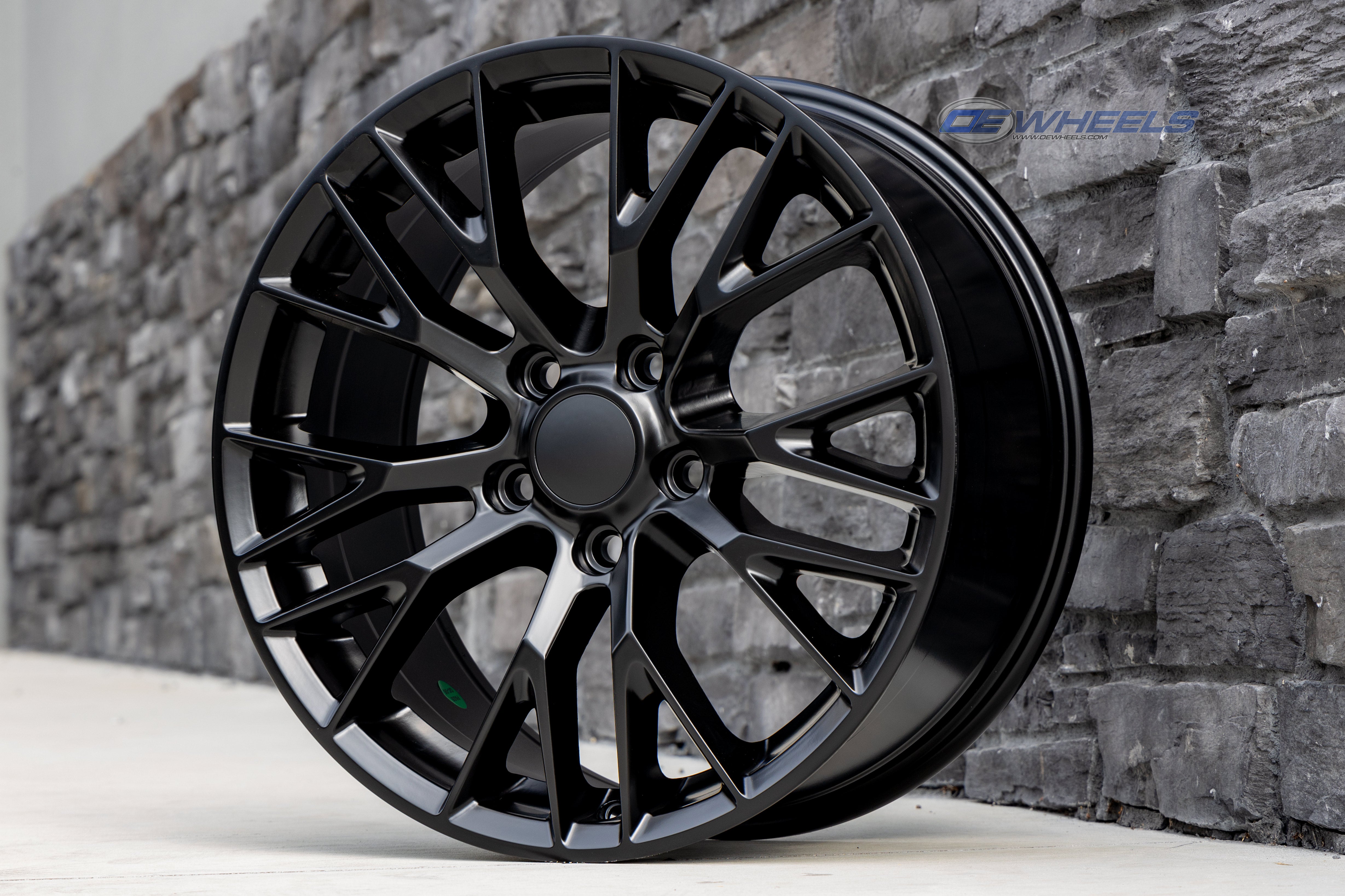 OE Wheels CV22-17095-5475-54B1 17" Replica fits Chevrolet Corvette C7 Z06 Black