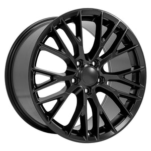 OE Wheels CV22B-19100-5475-79B1 19" Replica fits Chevrolet Corvette C7 Z06 Black
