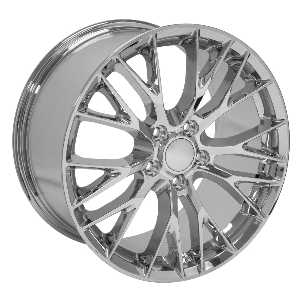 OE Wheels CV22B-19100-5475-79C 19" Replica fits Chevrolet Corvette C7 Z06 Chrome