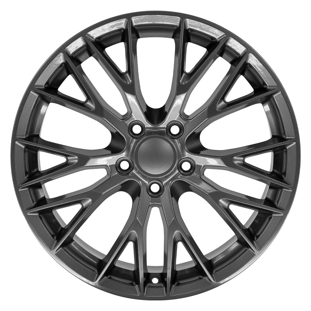 OE Wheels CV22B-19100-5475-79G 19" Replica fits Chevy Corvette C7 Z06 Gunmetal