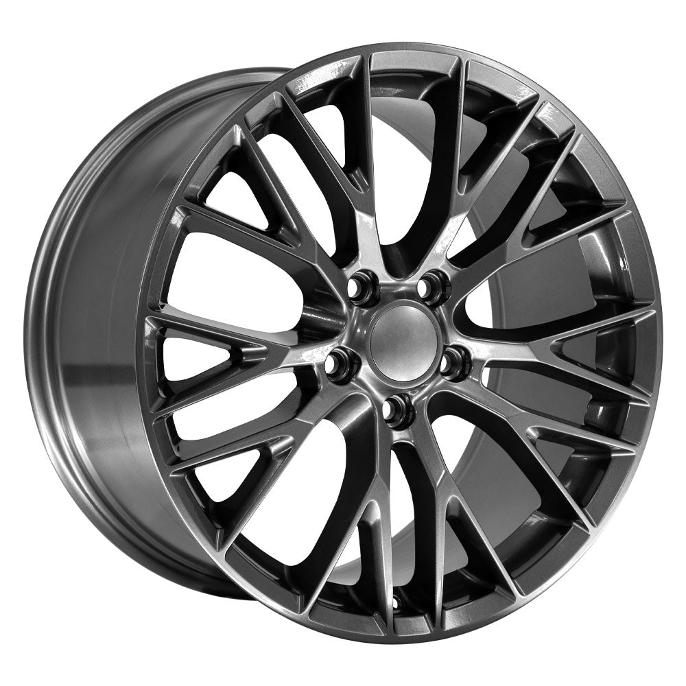 OE Wheels CV22B-19100-5475-79G 19" Replica fits Chevy Corvette C7 Z06 Gunmetal